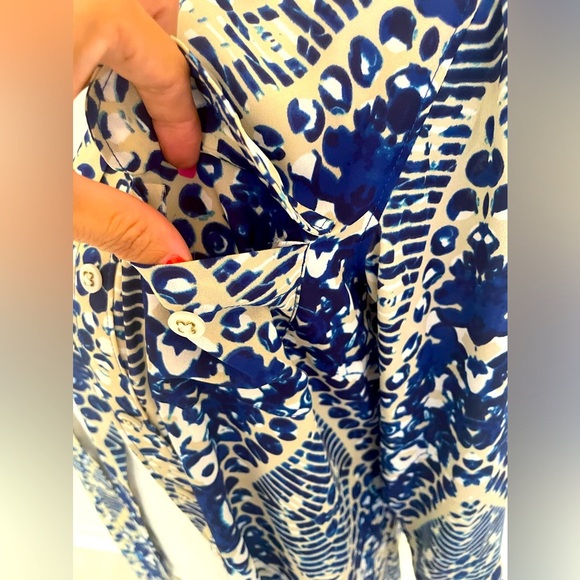 💎 CAbi button up long sleeve dress size small EUC ❤️ - Picture 7 of 10